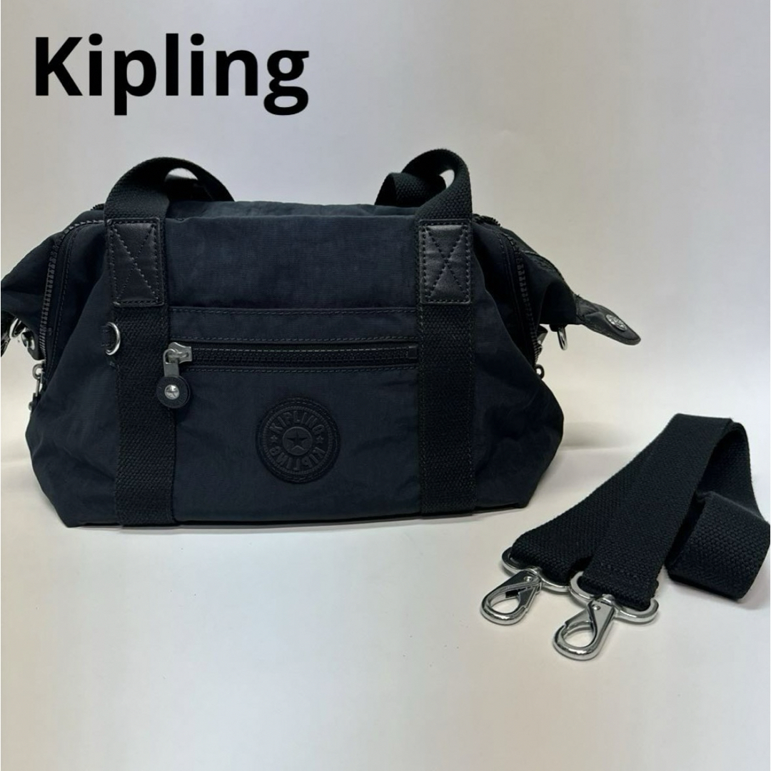 kipling(キプリング)のKipling 　ハンドバッグ　ショルダーバッグ　2way ネイビー　紺 レディースのバッグ(ショルダーバッグ)の商品写真