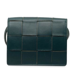 ボッテガヴェネタ(Bottega Veneta)の美品 ボッテガヴェネタ マキシイントレチャート 斜め掛け ショルダーバッグ レザー レディース BOTTEGAVENETA 【1-0141150】(ショルダーバッグ)