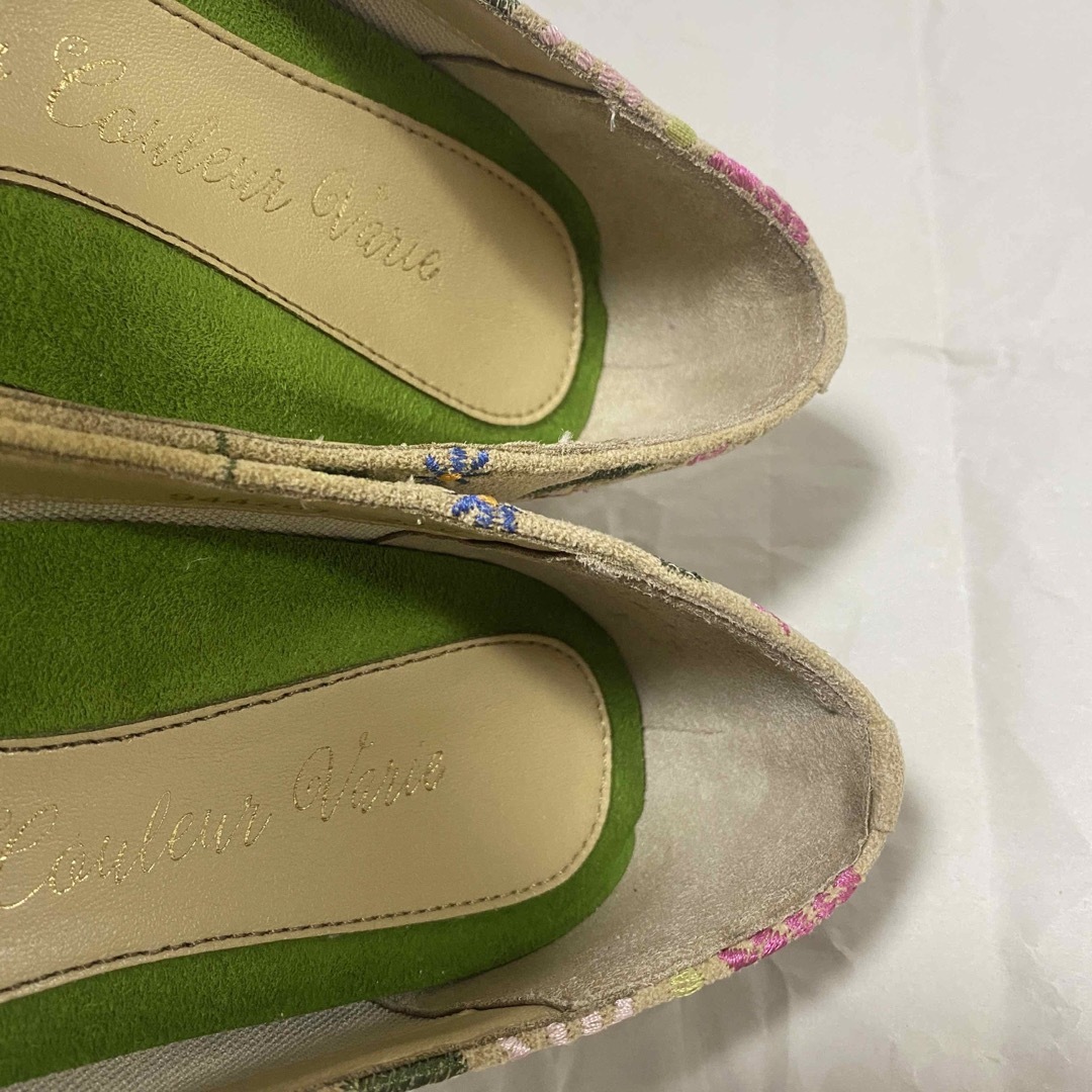 クロールバリエ パンプス バレエシューズ スクエアトゥ 23cm 周年限定 レディースの靴/シューズ(ハイヒール/パンプス)の商品写真