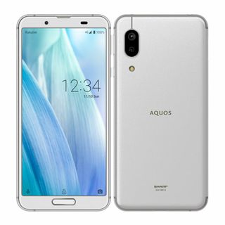 シャープ(SHARP)の【中古】 AQUOS sense3 lite SH-RM12 シルバーホワイト SIMフリー 本体 楽天モバイル ほぼ新品 スマホ シャープ  【送料無料】 shrm12rw9mtm(スマートフォン本体)