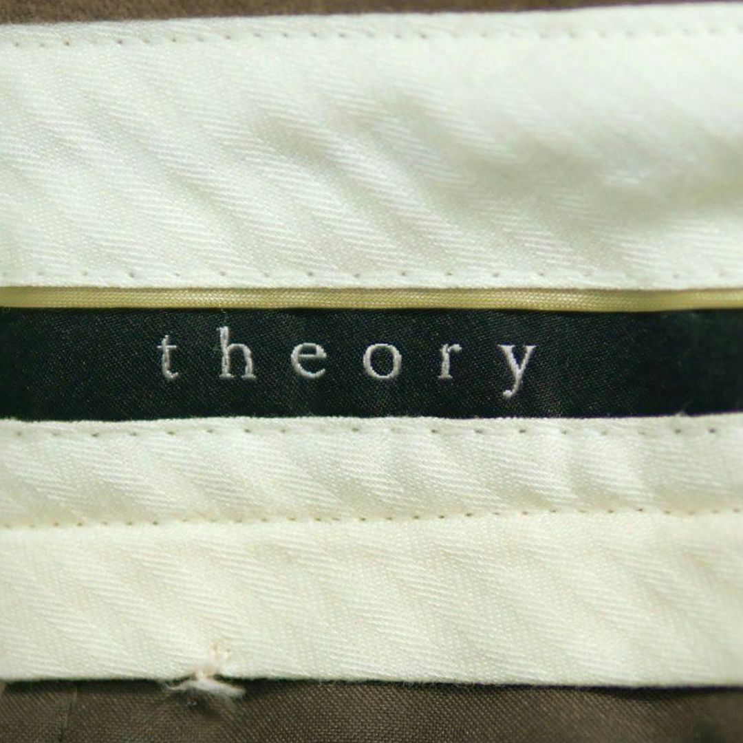 theory(セオリー)の美品 セオリー ベルベット パンツ スラックス フレア 0 S 茶 theory レディースのパンツ(その他)の商品写真