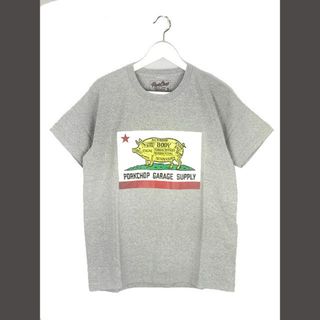 アザー(other)のポークチョップ PORK FRONT TEE プリント Tシャツ S グレー(Tシャツ/カットソー(半袖/袖なし))