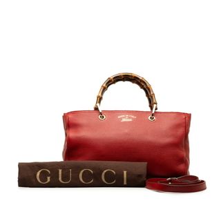 Gucci - グッチ バンブー ショッパー ミディアム ハンドバッグ ショルダーバッグ 2WAY 323660 レザー レディース GUCCI 【1-0148454】