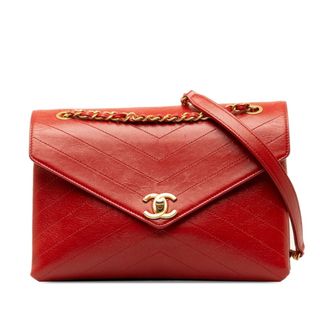 シャネル(CHANEL)の美品 シャネル ココマーク チェーンショルダーバッグ レザー レディース CHANEL 【1-0149446】(ショルダーバッグ)