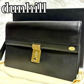 ダンヒル(Dunhill)のdunhill ダンヒル　クラッチバッグ　ダイヤルロック　ブラック　レザー(セカンドバッグ/クラッチバッグ)