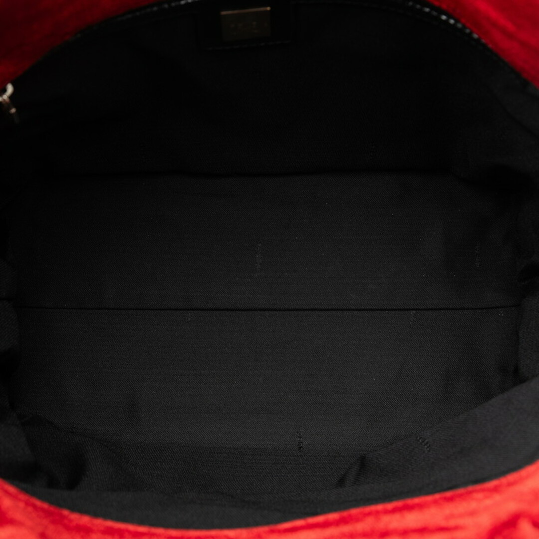 FENDI(フェンディ)のフェンディ ロゴ ハンドバッグ トートバッグ ベロア レディース FENDI 【1-0150084】 レディースのバッグ(トートバッグ)の商品写真