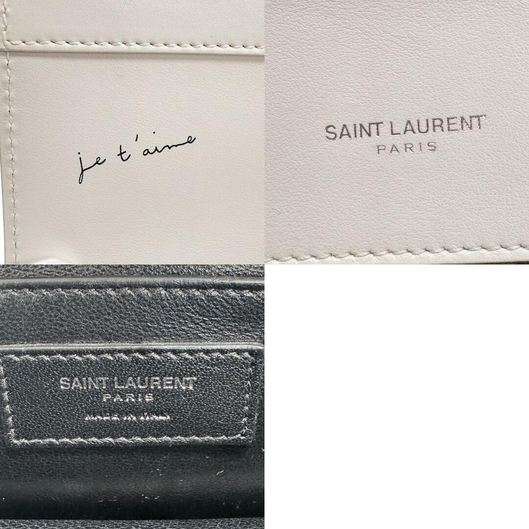 Saint Laurent(サンローラン)のサンローラン SAINT LAURENT ショルダーバッグ レザー アイボリー レディース 送料無料【中古】 z1027 レディースのバッグ(ショルダーバッグ)の商品写真