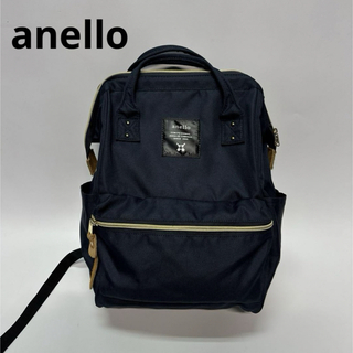 アネロ(anello)のanello アネロ　口金リュックスモールサイズ リュック　ネイビー　紺　バッグ(リュック/バックパック)