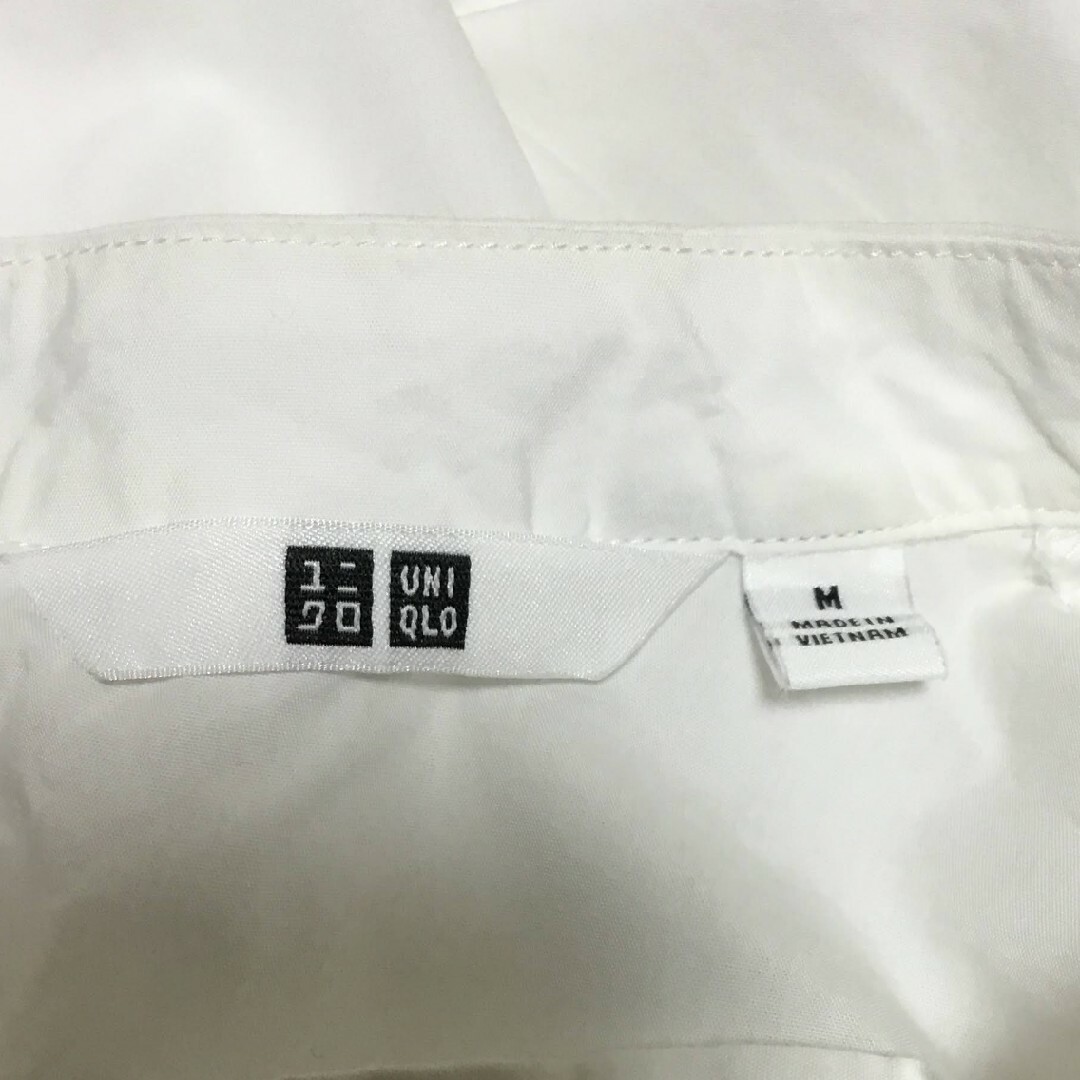 UNIQLO(ユニクロ)のユニクロ　白トップス レディースのトップス(シャツ/ブラウス(長袖/七分))の商品写真