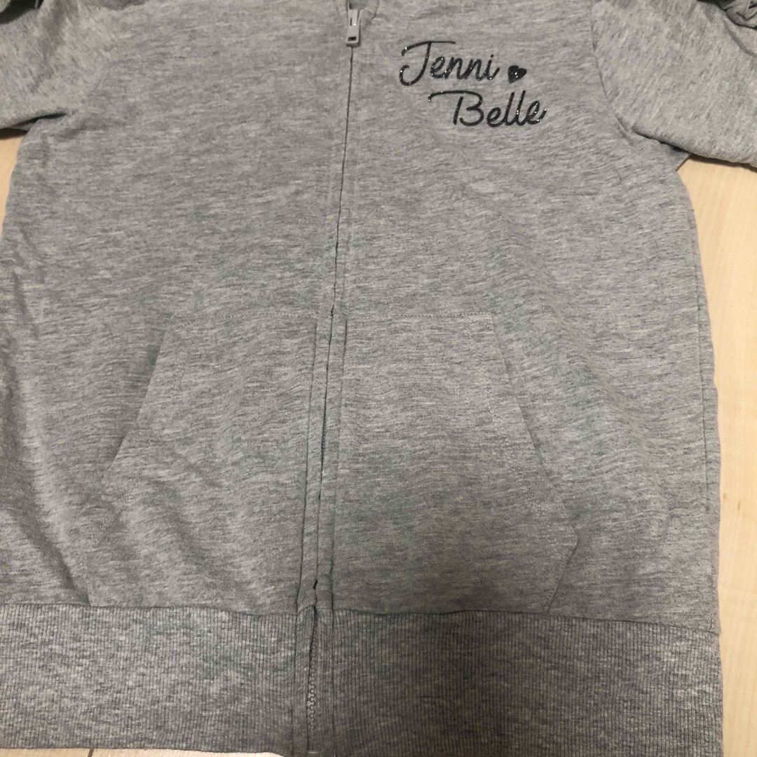 JENNI(ジェニィ)のジェニィ　JENNI belle 半袖　パーカー　ジップアップ　キッズ　150 キッズ/ベビー/マタニティのキッズ服女の子用(90cm~)(カーディガン)の商品写真