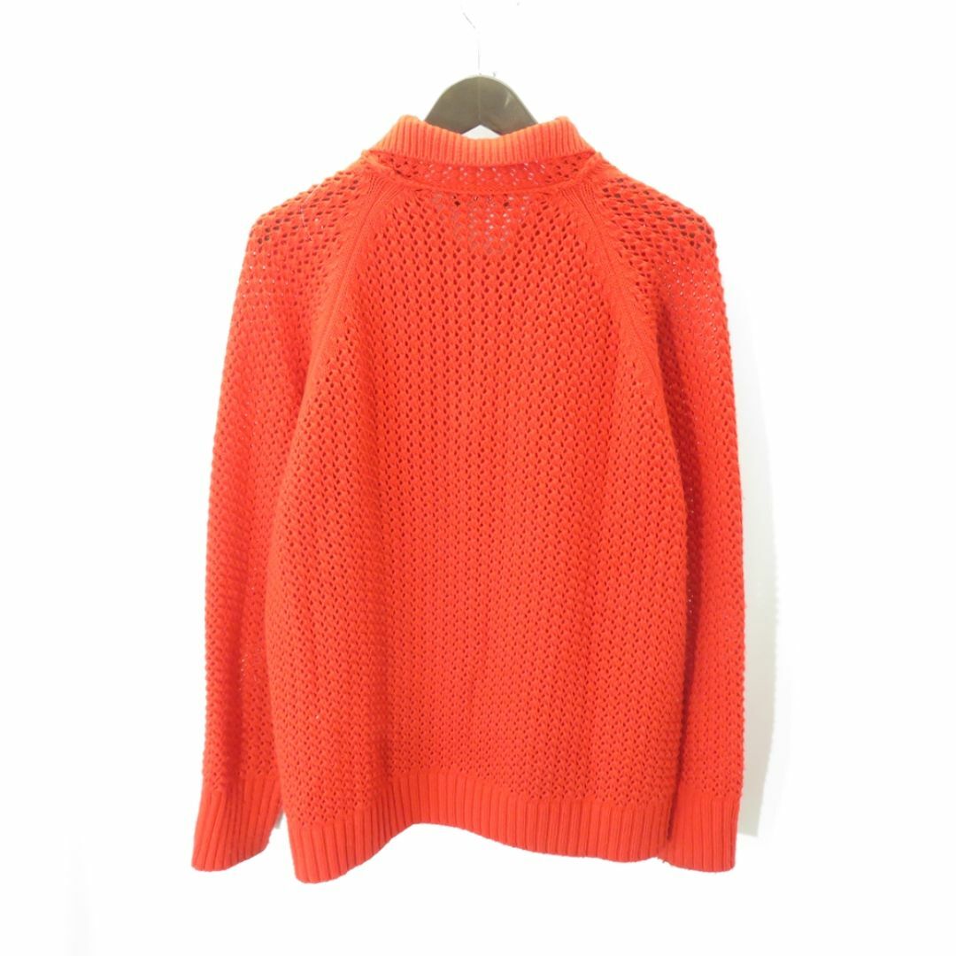  FAF Openwork Knit Polo Shirts 13413009 RED Size-2  メンズのトップス(ポロシャツ)の商品写真