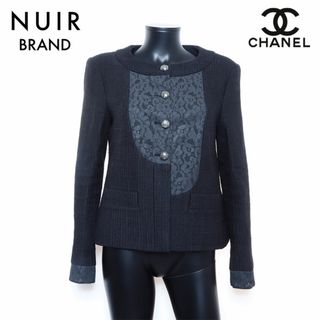 シャネル(CHANEL)のシャネル CHANEL ツイード カメリア ジャケット コットン(その他)