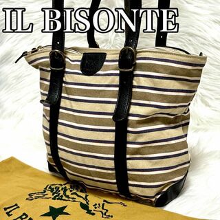 IL BISONTE - IL BISONTE イルビゾンテ　ワンショルダーバッグ　キャンバス×レザー