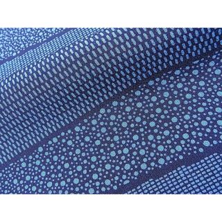平和屋着物■上質な小紋　藍　横段文　逸品　DAAC6145fe(着物)