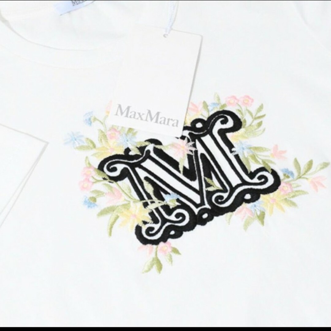 Max Mara(マックスマーラ)のMax Mara ロゴコットンTシャツ 新品タグ付き メンズのトップス(Tシャツ/カットソー(半袖/袖なし))の商品写真