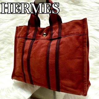 エルメス(HERMES)のHERMES エルメス　フールトゥ　PM レッド(トートバッグ)