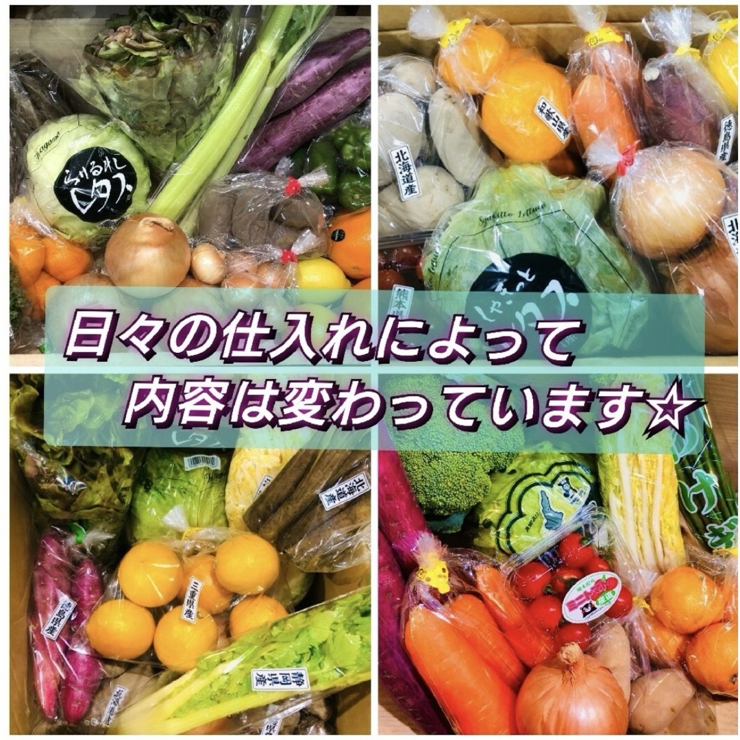 新鮮野菜と果物 山盛り詰合せBOX 全国送料無料 食品/飲料/酒の食品(野菜)の商品写真