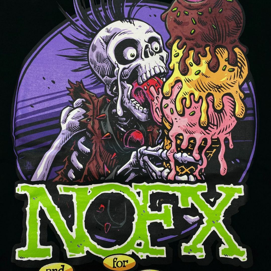 送無■新品未使用【NOFX】ファイナルツアービッグクリームTシャツ 黒 メンズのトップス(Tシャツ/カットソー(半袖/袖なし))の商品写真