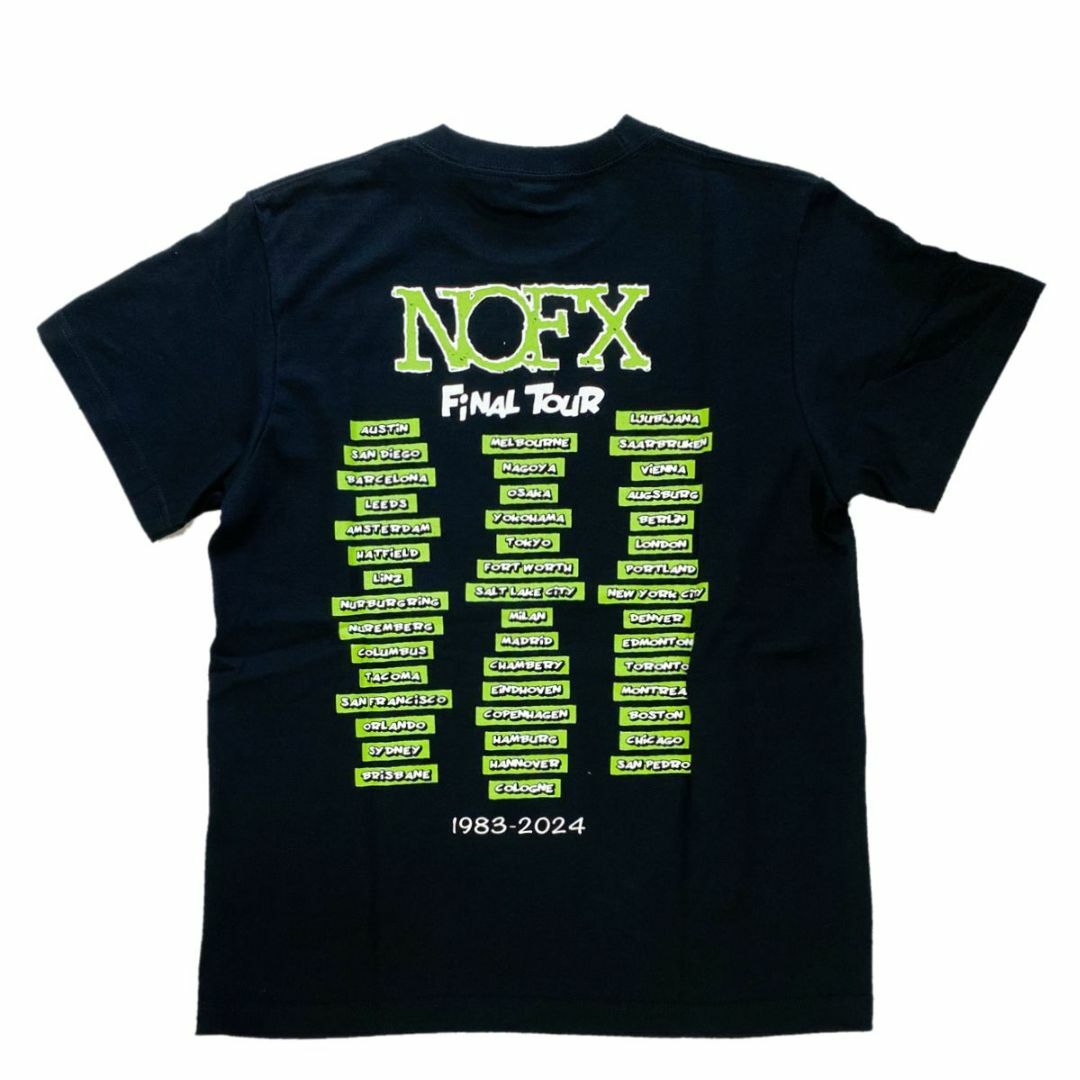 送無■新品未使用【NOFX】ファイナルツアービッグクリームTシャツ 黒 メンズのトップス(Tシャツ/カットソー(半袖/袖なし))の商品写真