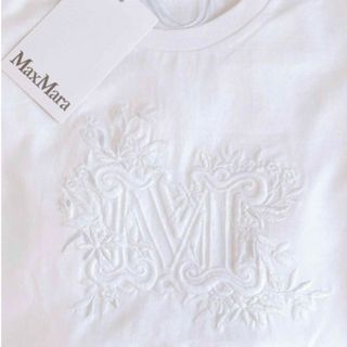 マックスマーラ(Max Mara)のMax Mara ロゴコットンTシャツ 新品タグ付き(Tシャツ(半袖/袖なし))