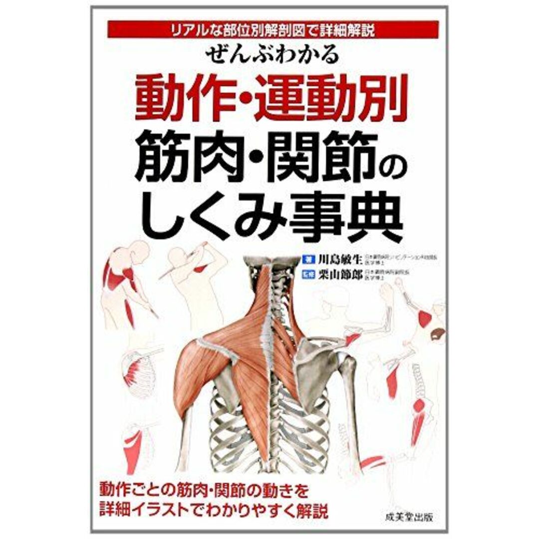 ぜんぶわかる動作・運動別筋肉・関節のしくみ事典: リアルな部位別解剖図で詳細解説 エンタメ/ホビーの本(語学/参考書)の商品写真