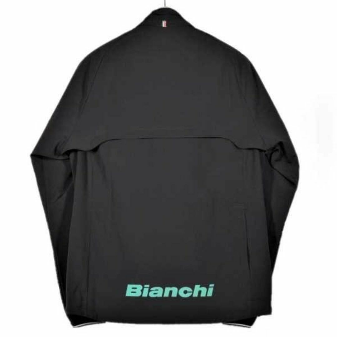 Bianchi(ビアンキ)の【新品タグ付き】ビアンキ 2WAYウィンドジャケット メンズL ブラック スポーツ/アウトドアの自転車(ウエア)の商品写真