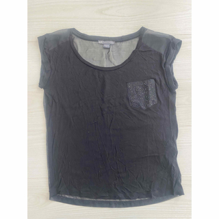 ARMANI EXCHANGE - レディース　ブラウス　シャツ　Tシャツ　アルマーニ　ブラック　黒　XSサイズ