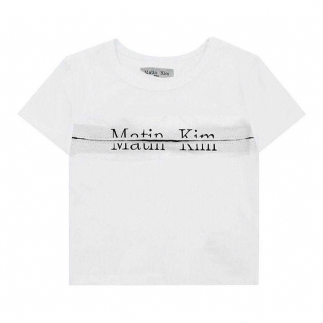 Matin Kim マーティンキム白　Tシャツ レディースのトップス(Tシャツ(半袖/袖なし))の商品写真