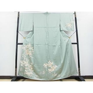 平和屋2■訪問着　流水扇面花文　金彩　逸品　DAAC6015fe(着物)