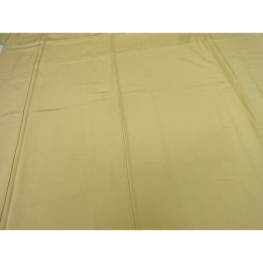 平和屋2■上質な色無地　芥子色　逸品　未使用　DAAA7915sf レディースの水着/浴衣(着物)の商品写真