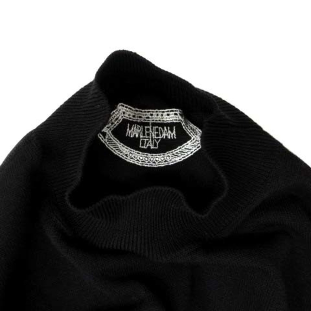 マーレンダム ハイネック ニット セーター クロップド 長袖 ブラック 黒 42 レディースのトップス(ニット/セーター)の商品写真
