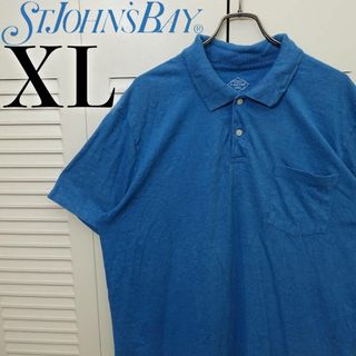 【美品】ST. JOHN'S BAY 半袖ポロシャツ XL ビッグシルエット(ポロシャツ)