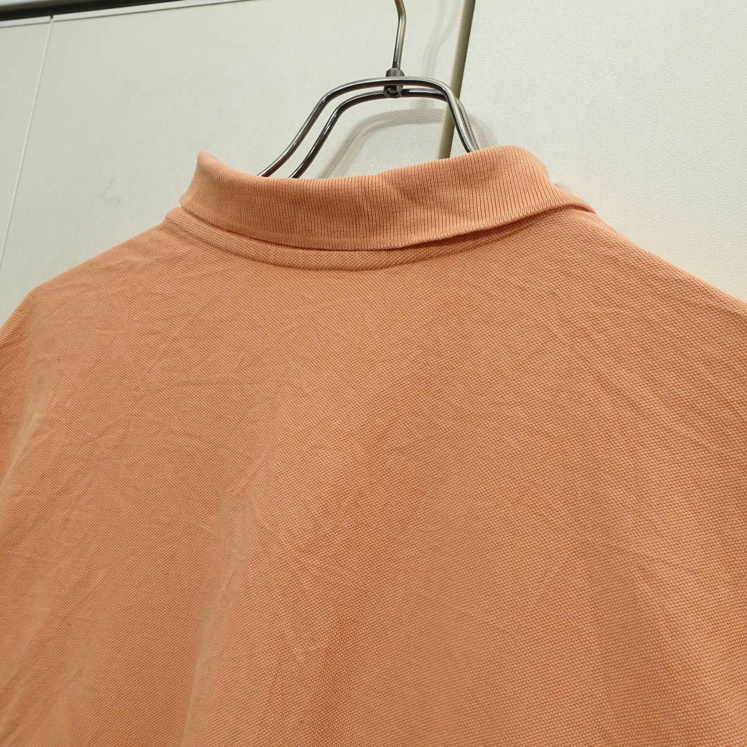 【美品】半袖ポロシャツ XL ビッグシルエット オレンジ メンズのトップス(ポロシャツ)の商品写真