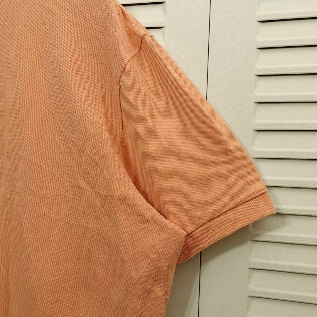 【美品】半袖ポロシャツ XL ビッグシルエット オレンジ メンズのトップス(ポロシャツ)の商品写真