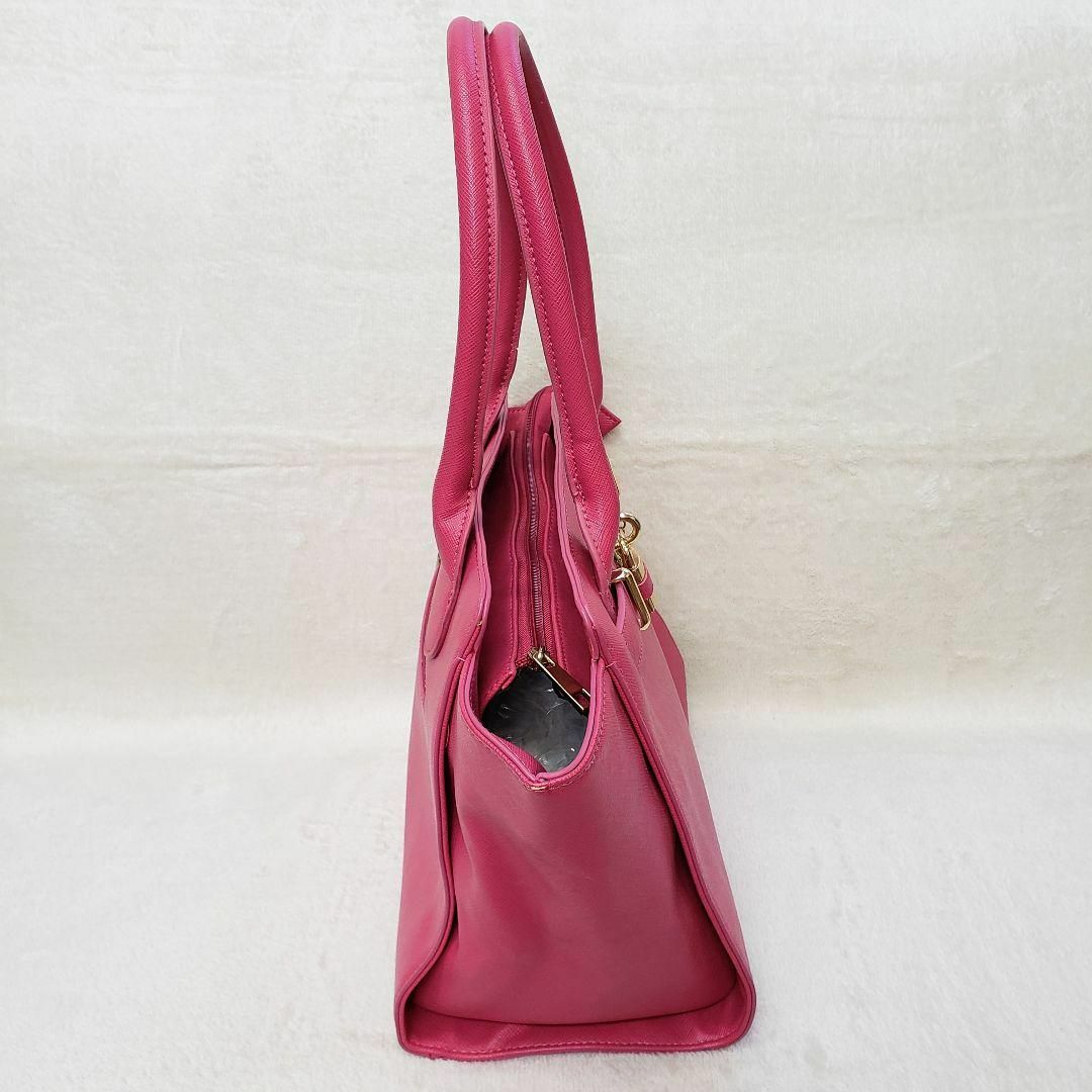 CECIL McBEE(セシルマクビー)のセシルマクビー　ハンドバッグ　レザー　ピンク レディースのバッグ(ショルダーバッグ)の商品写真