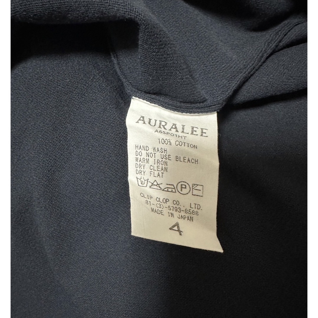 AURALEE(オーラリー)のAURALEE オーラリー　メンズ　ハイゲージ ニット Tシャツ  XLサイズ メンズのトップス(Tシャツ/カットソー(半袖/袖なし))の商品写真