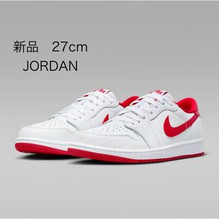 ジョーダン(Jordan Brand（NIKE）)の☆新品　エア ジョーダン 1 LOW OG "White/Red" 27cm☆(スニーカー)