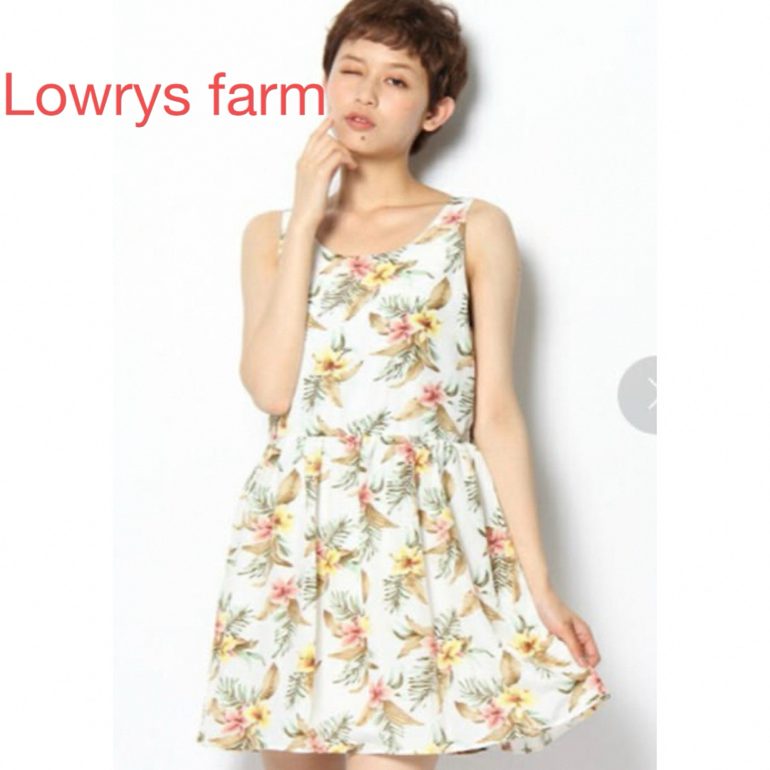 LOWRYS FARM(ローリーズファーム)のLowrys farm デシンハナガラワンピース レディースのワンピース(ミニワンピース)の商品写真