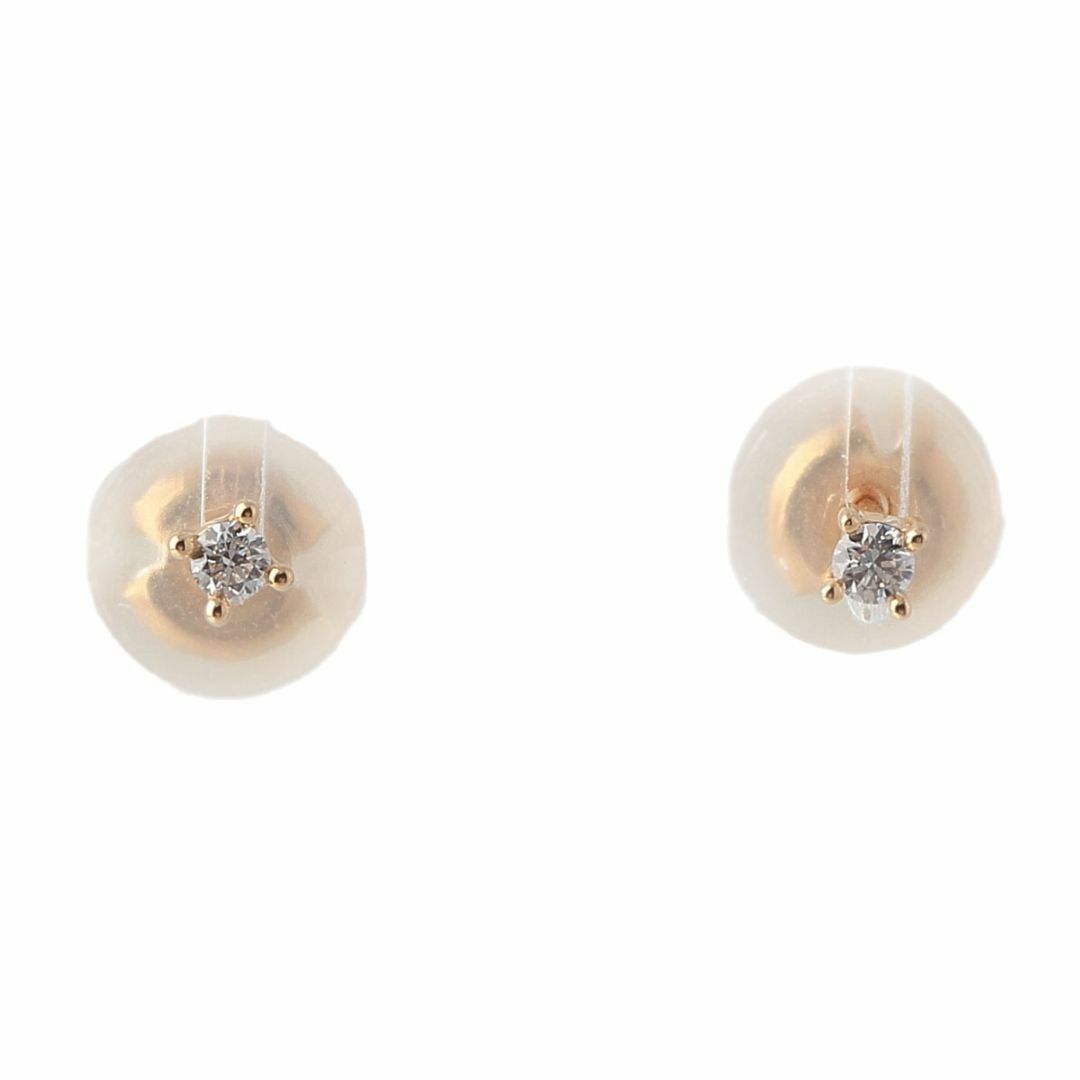 TASAKI(タサキ)のタサキ ダイヤ パール ピアス アコヤパール6.7mm 0.02ct 750YG 新品仕上げ済 TASAKI 田崎真珠【17161】 レディースのアクセサリー(ピアス)の商品写真