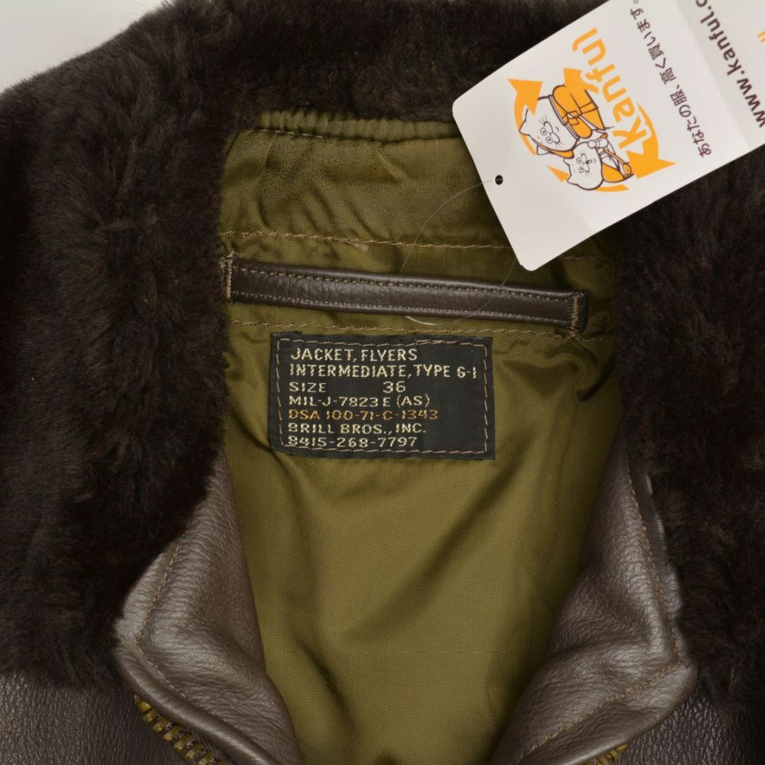 【USNAVY】70s BRILL BROS社製 G-1レザージャケット メンズのジャケット/アウター(レザージャケット)の商品写真
