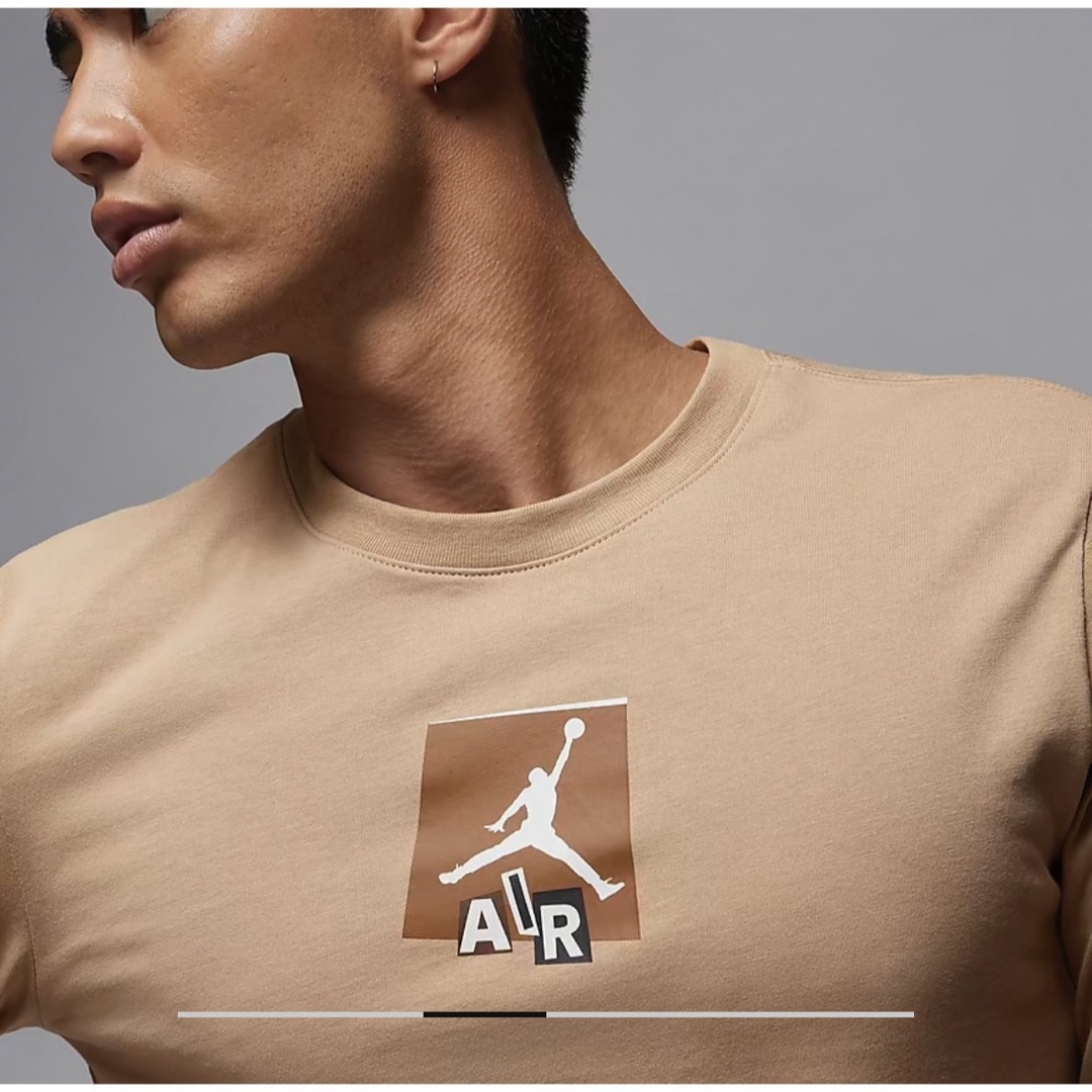 Jordan Brand（NIKE）(ジョーダン)の☆新品　NIKE エアジョーダン　ロンT ブラウン　M☆ 長袖シャツ メンズのトップス(Tシャツ/カットソー(七分/長袖))の商品写真