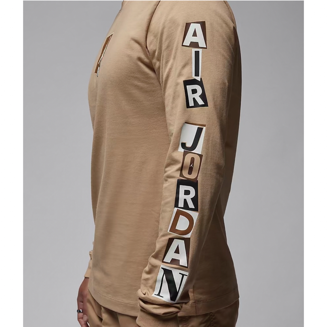 Jordan Brand（NIKE）(ジョーダン)の☆新品　NIKE エアジョーダン　ロンT ブラウン　M☆ 長袖シャツ メンズのトップス(Tシャツ/カットソー(七分/長袖))の商品写真