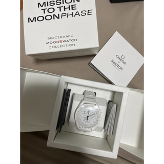 スウォッチ(swatch)のomega swatch スヌーピー moon phase 黒 白 セット(腕時計(デジタル))