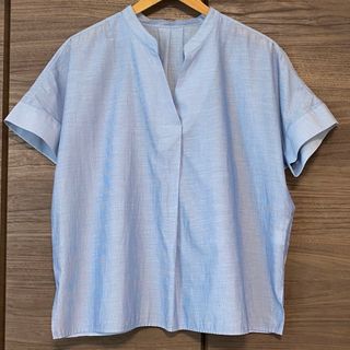 ユナイテッドアローズグリーンレーベルリラクシング(UNITED ARROWS green label relaxing)のグリーンレーベルリラクシング　キーネックブラウス　他(シャツ/ブラウス(半袖/袖なし))