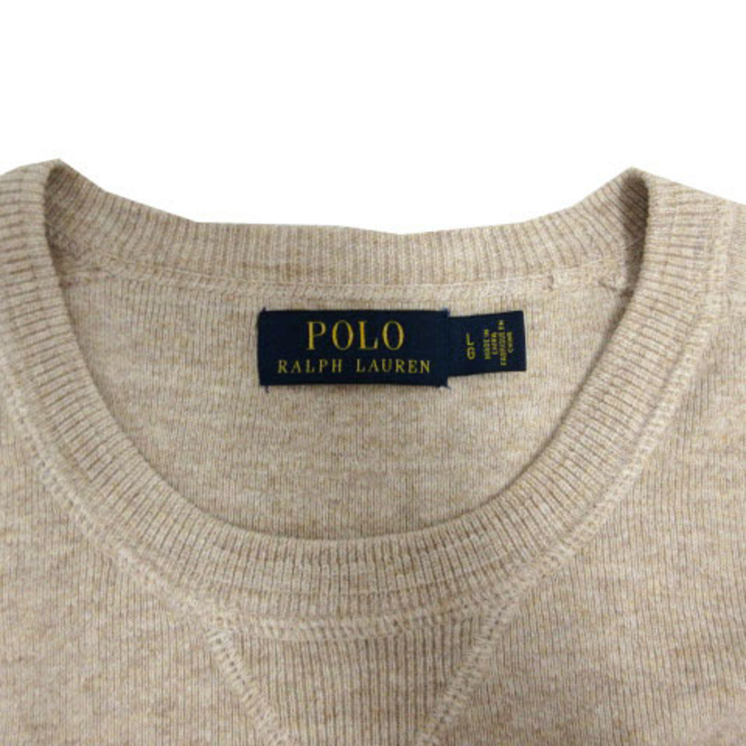 POLO RALPH LAUREN(ポロラルフローレン)のPOLO RALPH LAUREN トレーナー ポニー刺繍 ベージュブラウン L メンズのトップス(その他)の商品写真