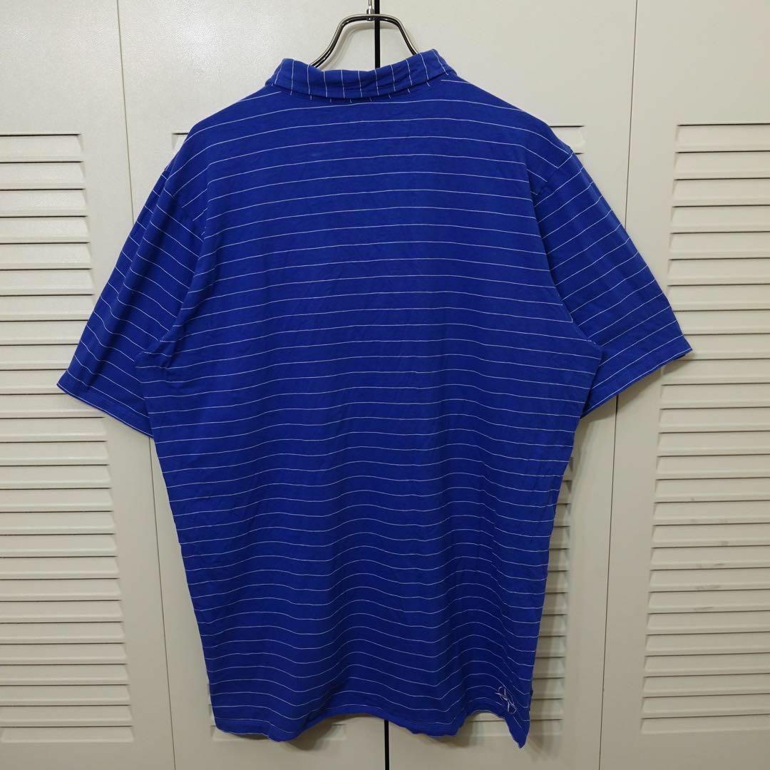 【美品】B. DRADDY 半袖ポロシャツ XL ビッグシルエット ブルー 古着 メンズのトップス(ポロシャツ)の商品写真