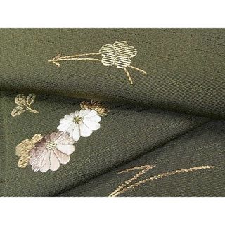 平和屋2■付下げ　竹屋町刺繍　総刺繍　吹き寄せ花文　金糸　逸品　DAAA8957fe(着物)