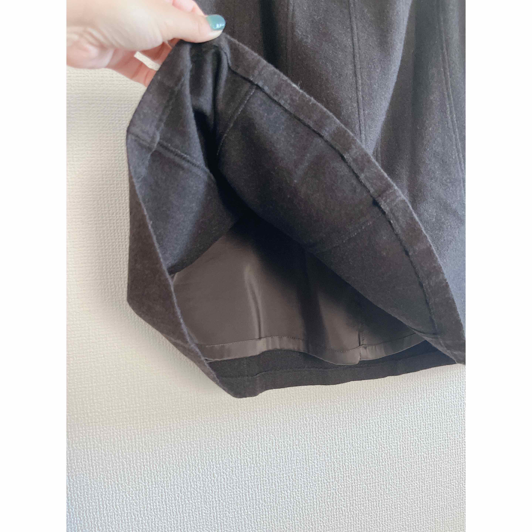 AveSabato　アンゴラ・カシミヤ・ウール混　フレアスカート　オフィスコーデ レディースのスカート(ひざ丈スカート)の商品写真