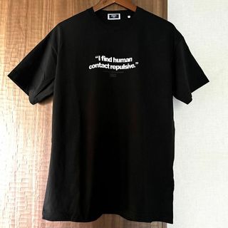 キス(KITH)の【1回着用】KITH(キス)スローガン プリント半袖カットソーTシャツ 黒 S(Tシャツ/カットソー(半袖/袖なし))