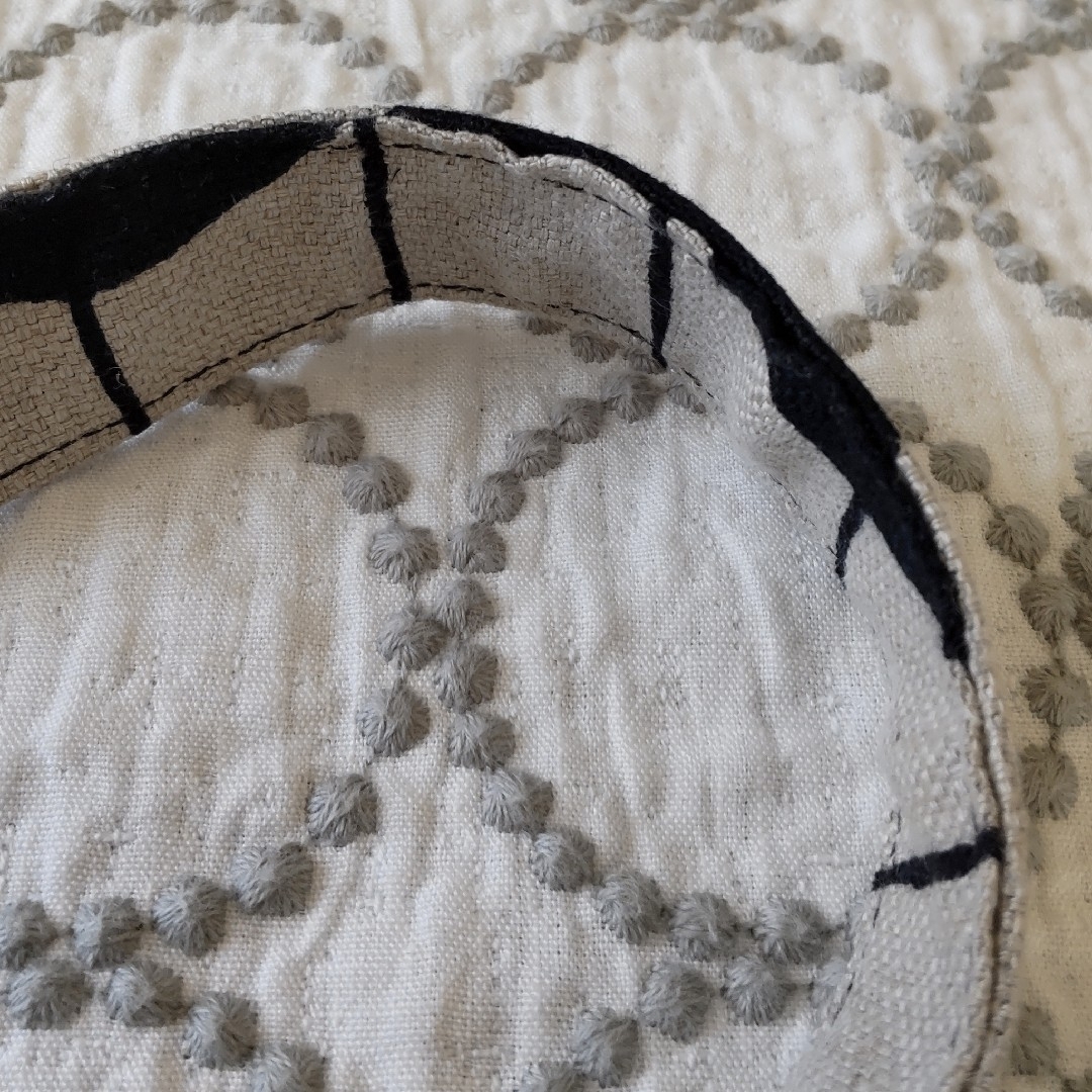mina perhonen(ミナペルホネン)のミナペルホネン　巾着バッグ　sea lace ハンドメイド　わけあり ハンドメイドのファッション小物(バッグ)の商品写真